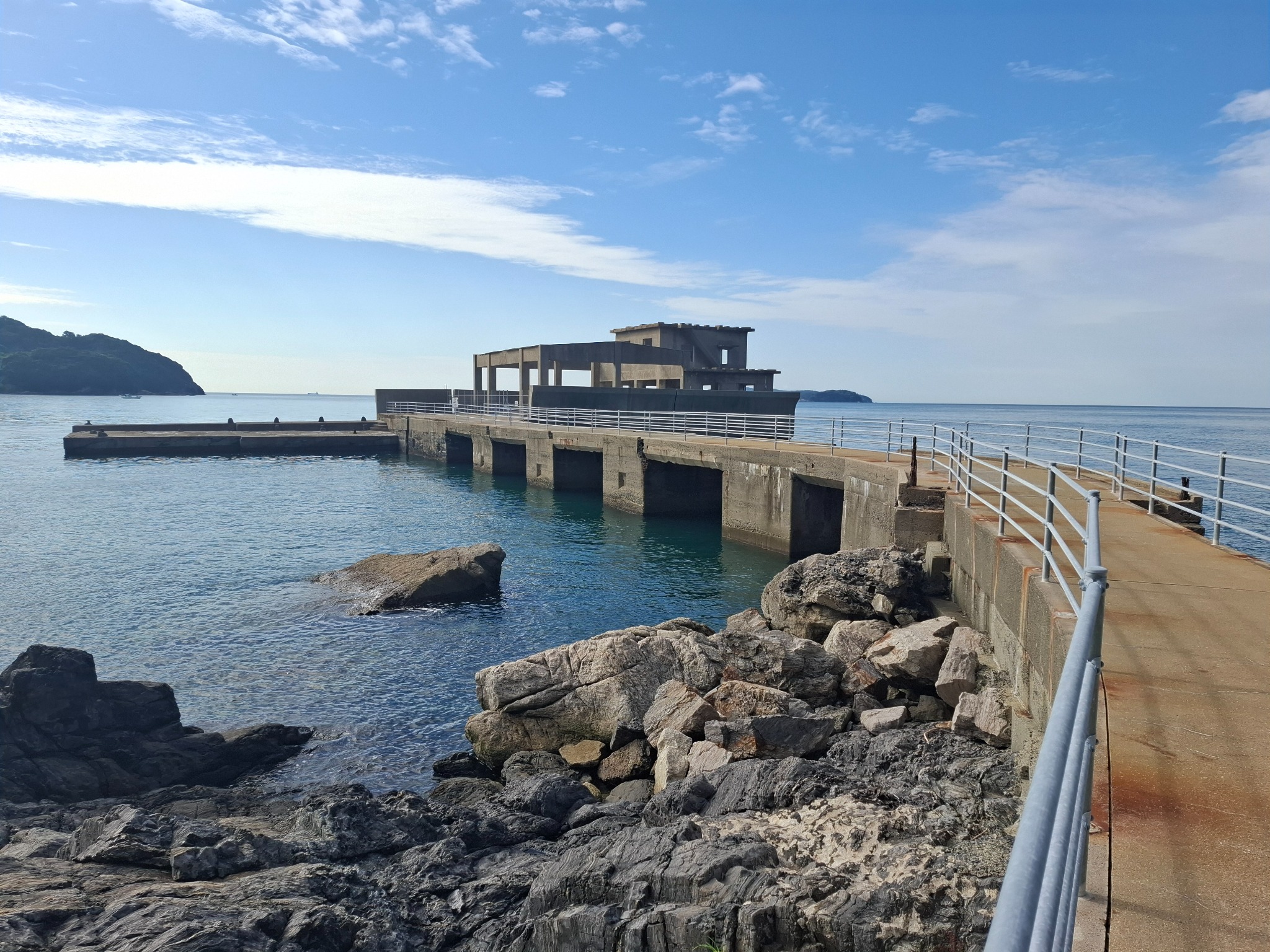 Former Kaiten training camp sea platform