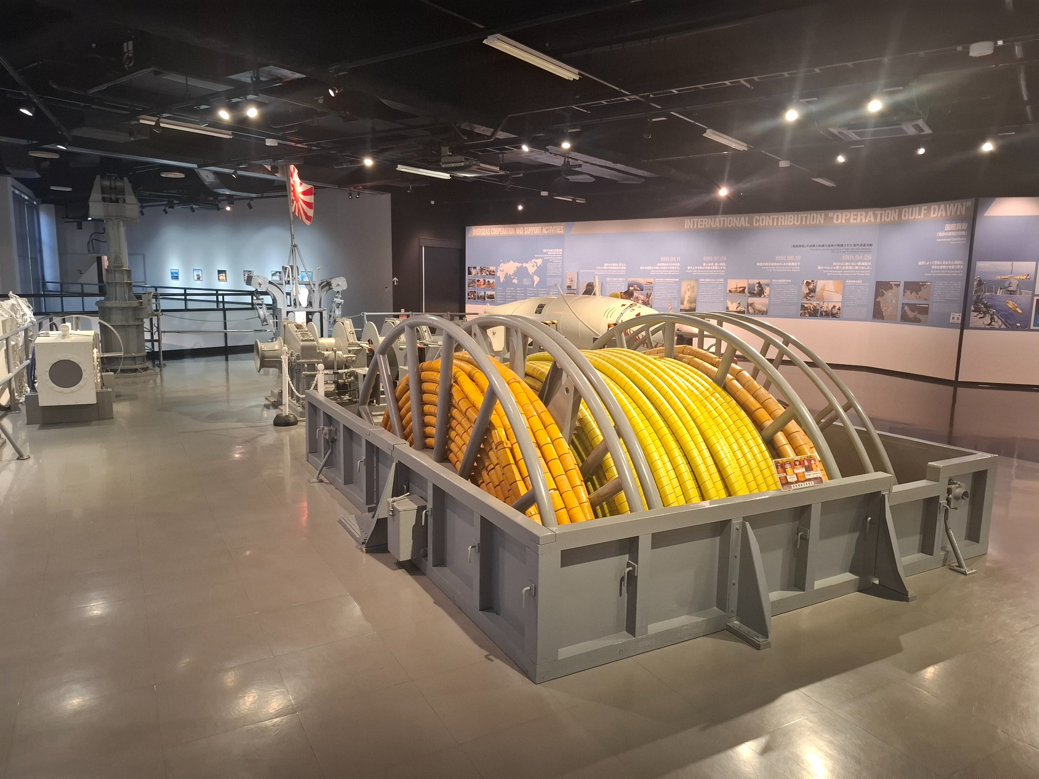 Display at the JMSDF Submarine Museum, Kure
