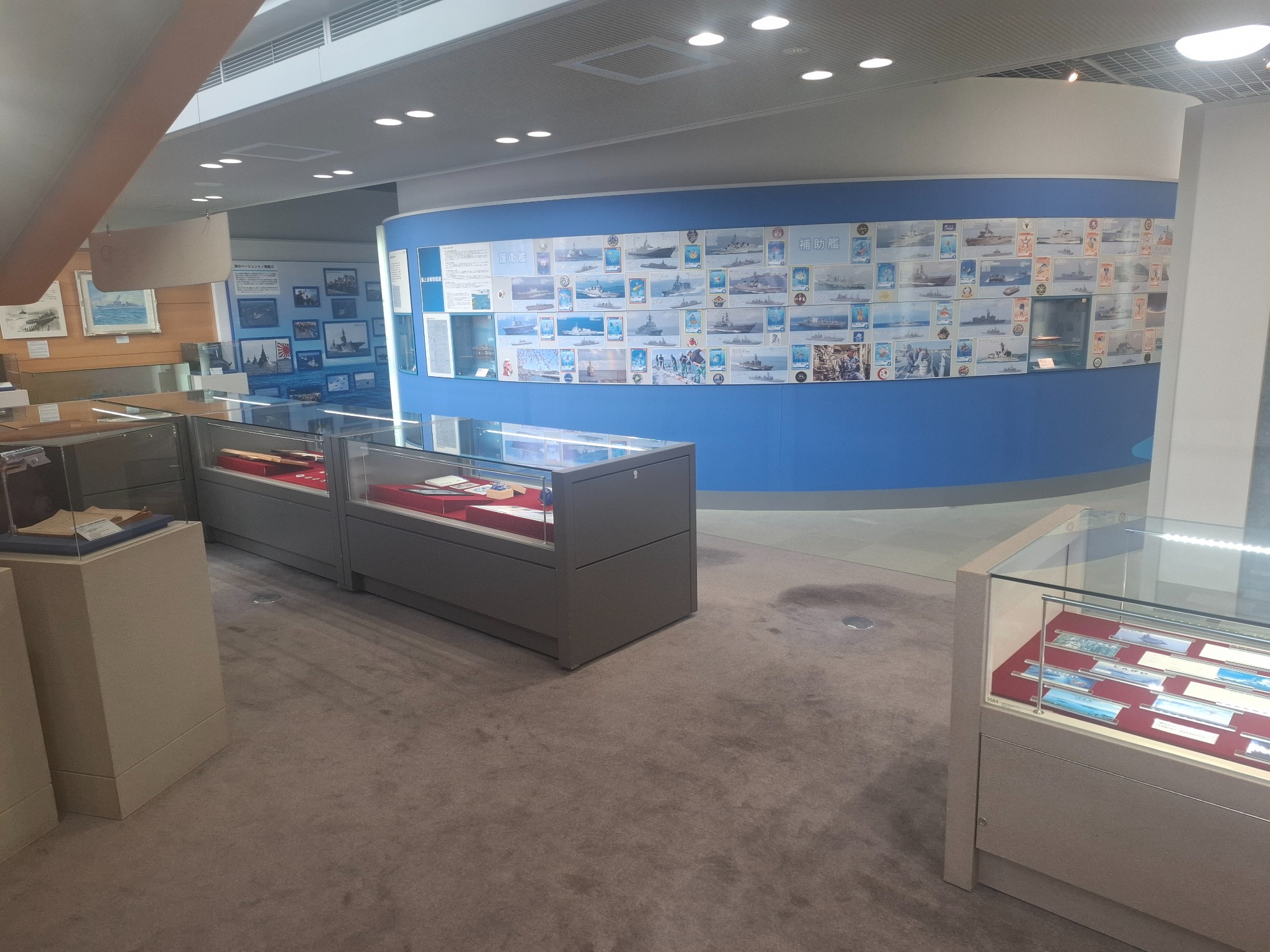 Part of the current JMSDF vessels gallery in the JMSDF Sasebo Museum