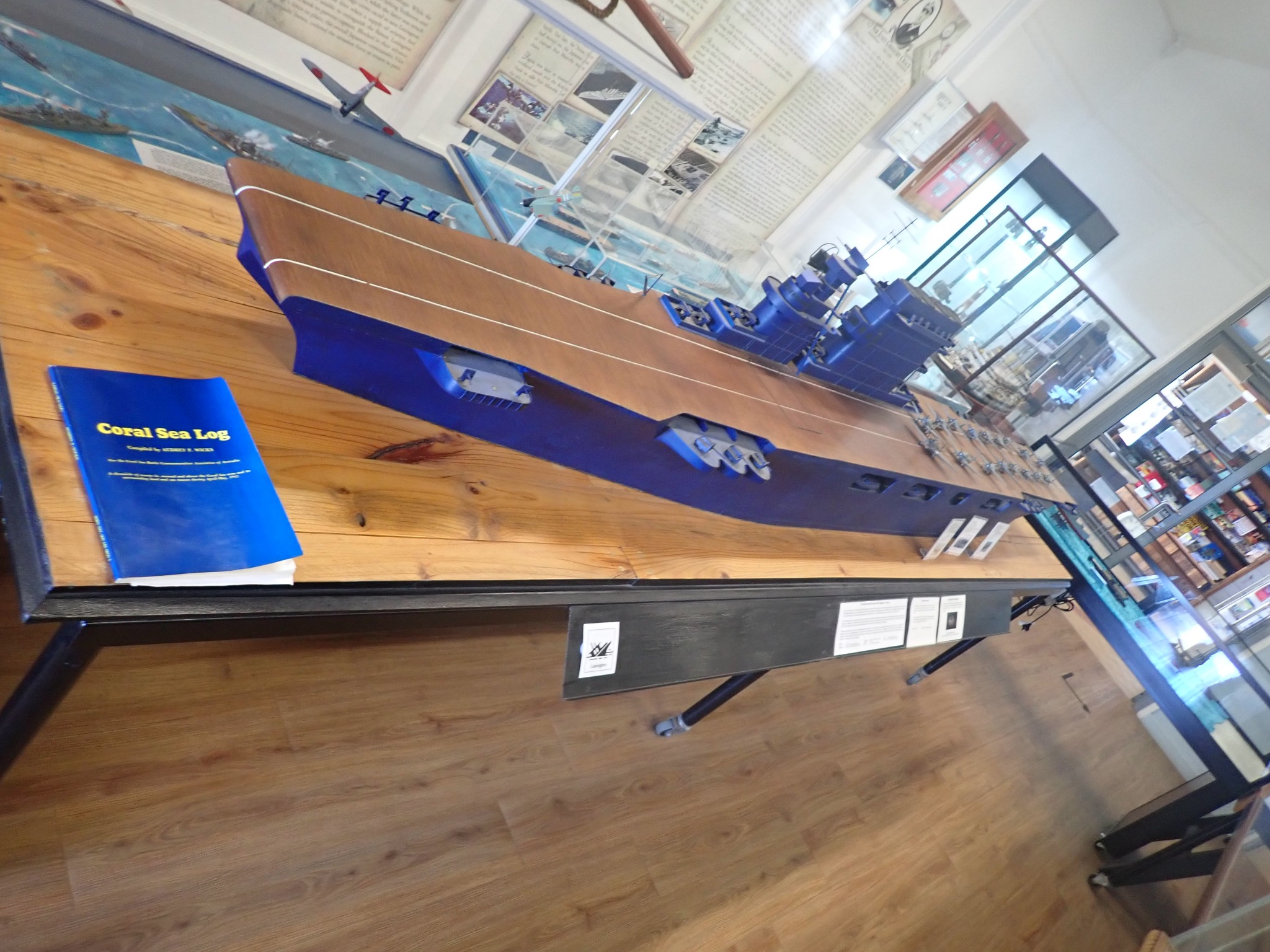 Battle of the Coral Sea display at the Townsville Maritime Museum