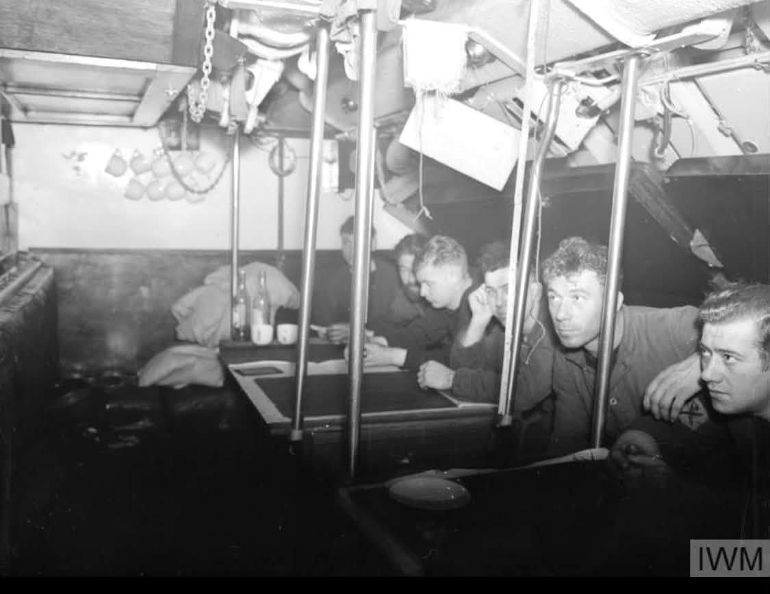 Historic Royal Navy submarine interior photograph